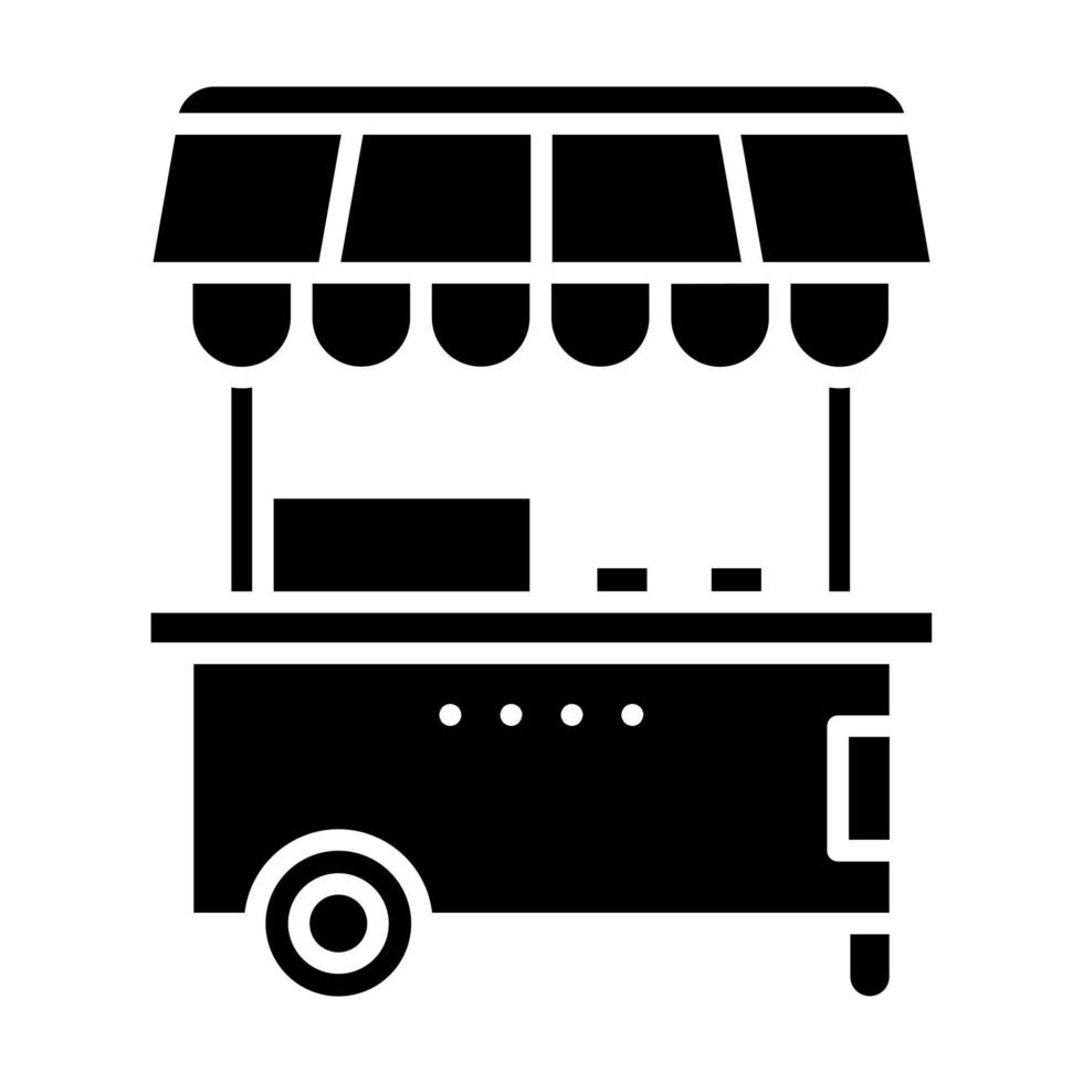 Food Cart vector icon