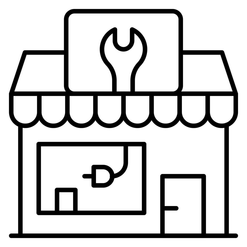 Mechanic Shop vector icon