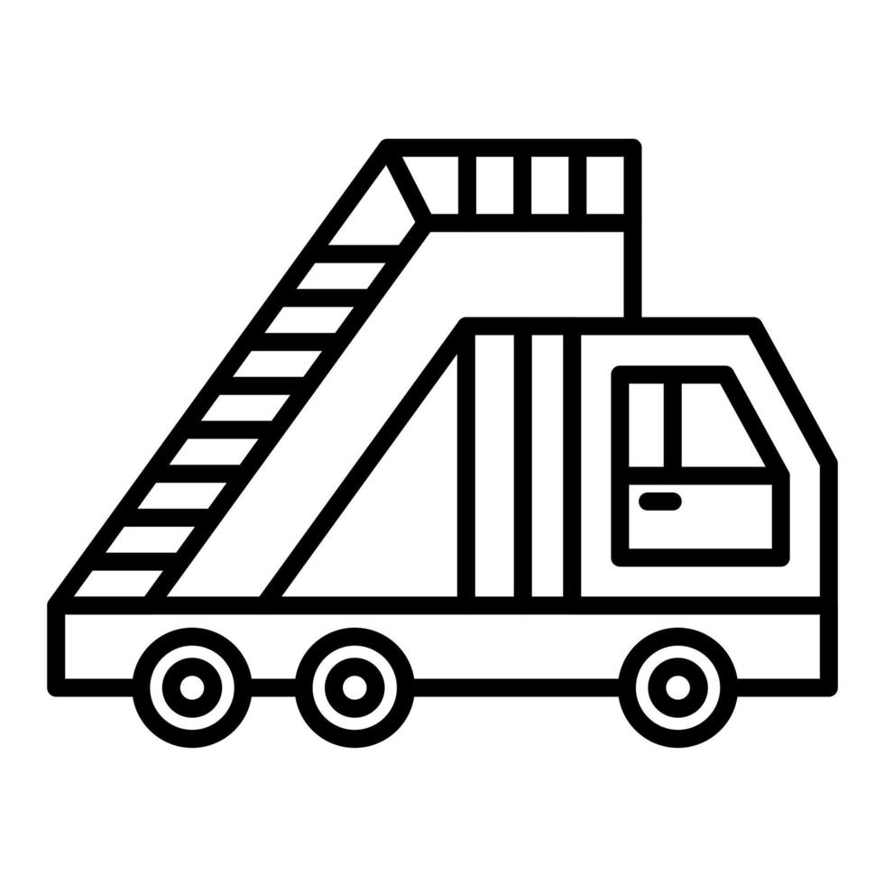 Ladder Truck vector icon