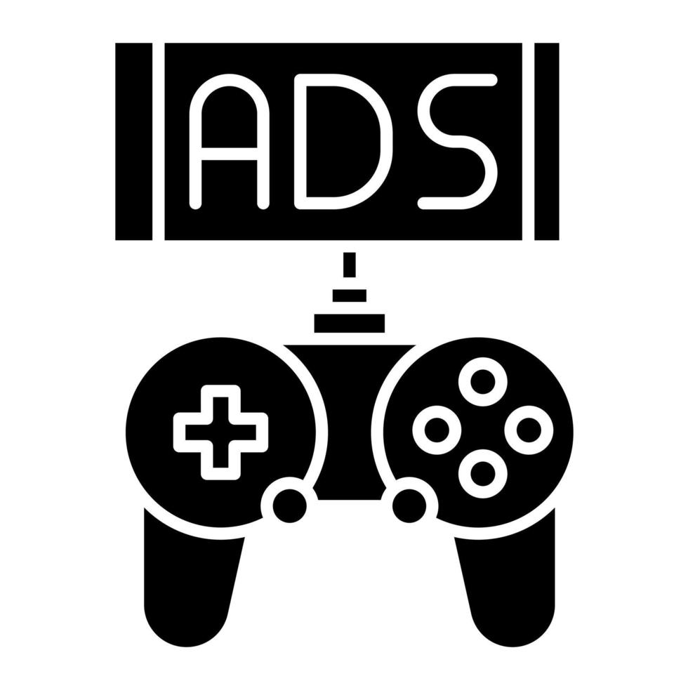 Game Ads vector icon