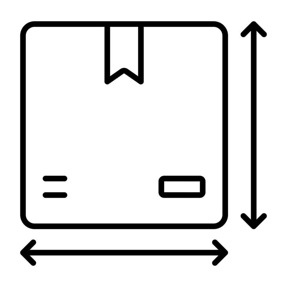 Parcel Size vector icon