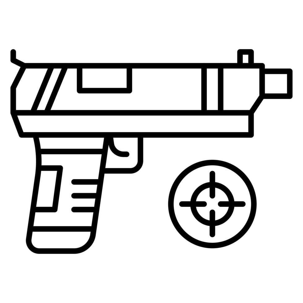 juego pistola vector icono