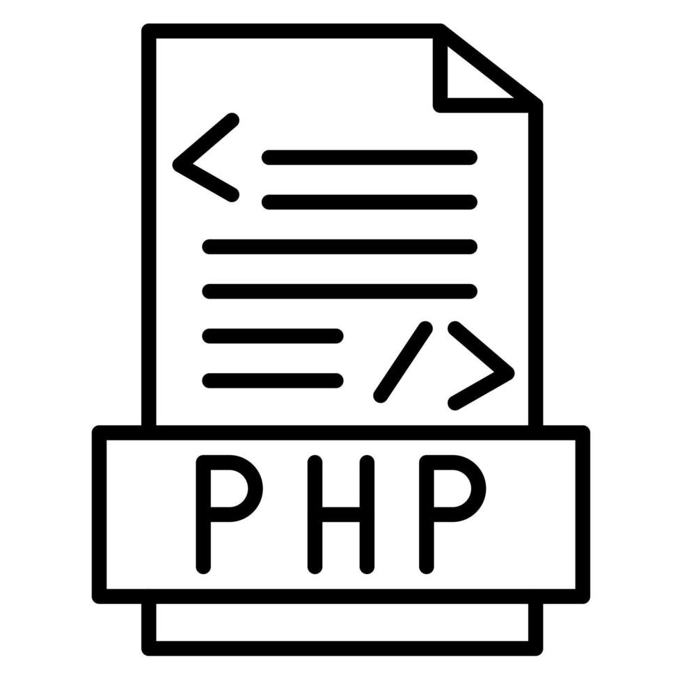 PHP File vector icon
