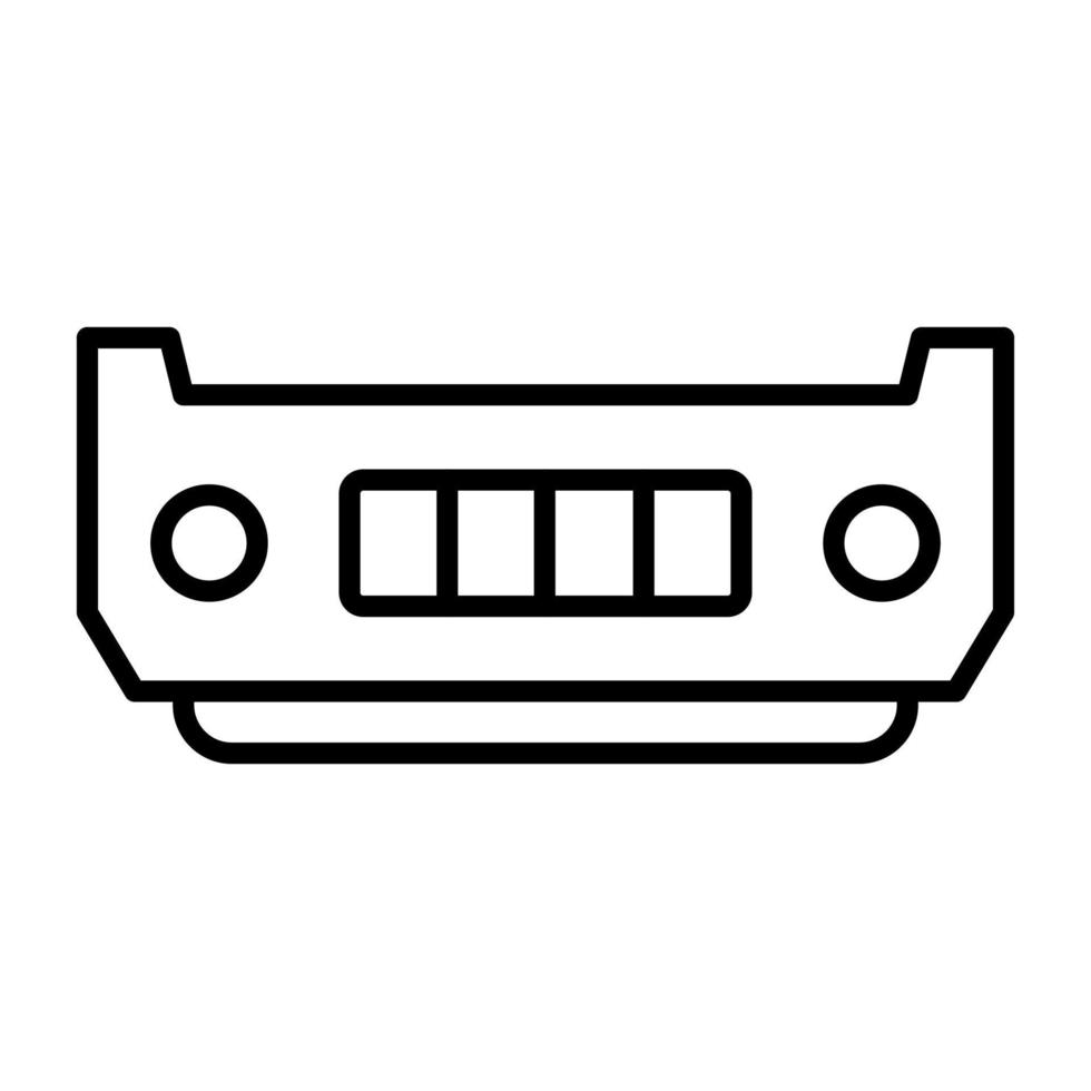 Bumper vector icon