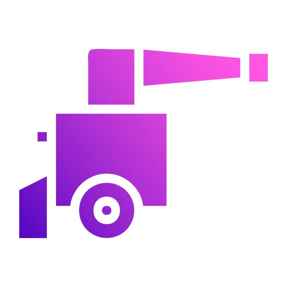 cannon icon solid style gradient purple pink colour military illustration vector army element and symbol perfect.