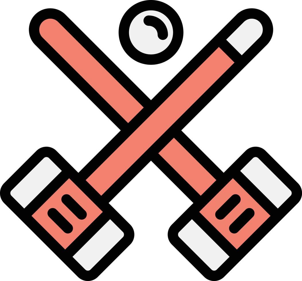 ilustración de diseño de icono de vector de croquet