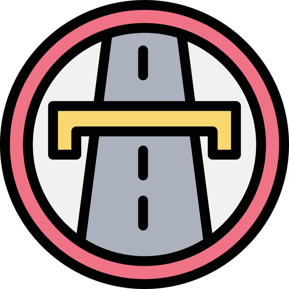 Highway Vector Icon Design Illustration