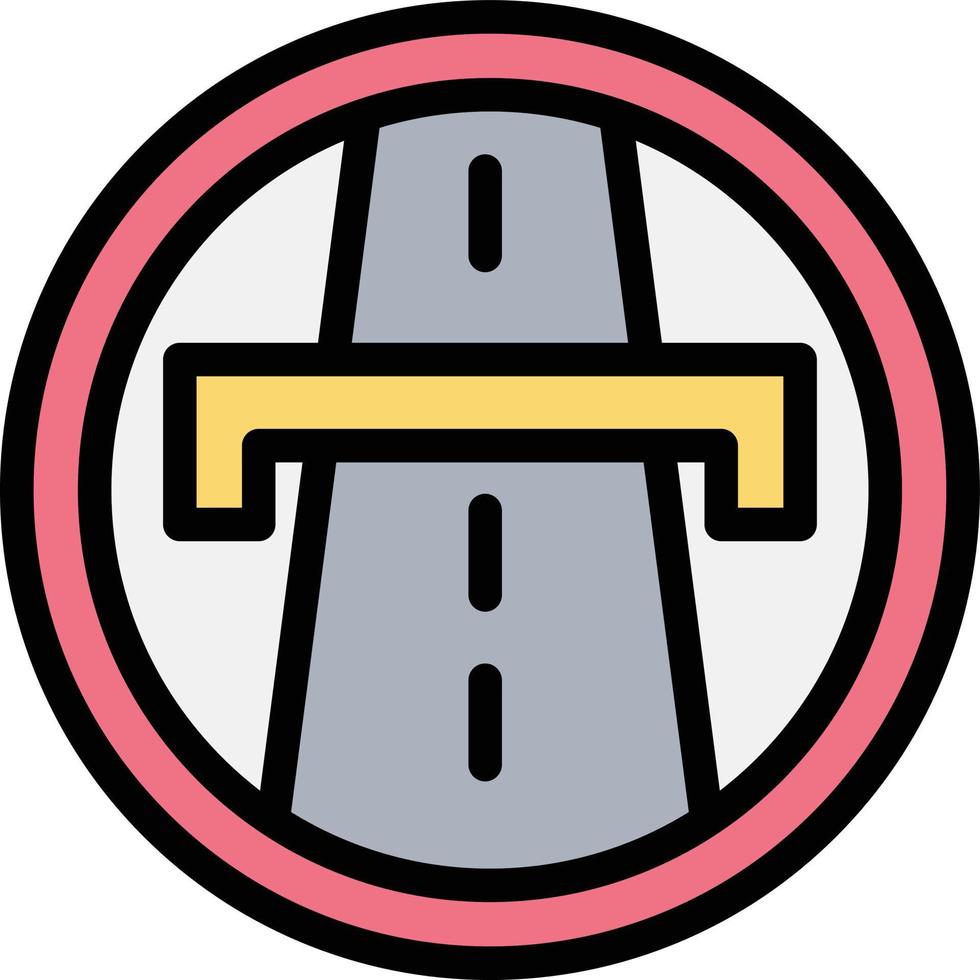 Highway Vector Icon Design Illustration