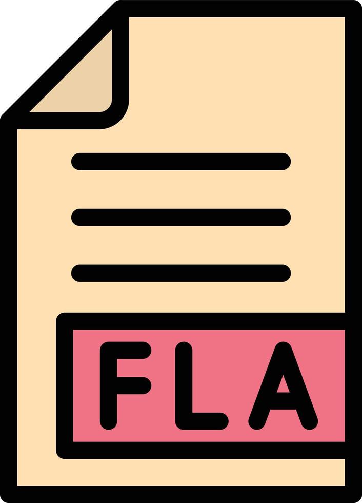 FLA Vector Icon Design Illustration