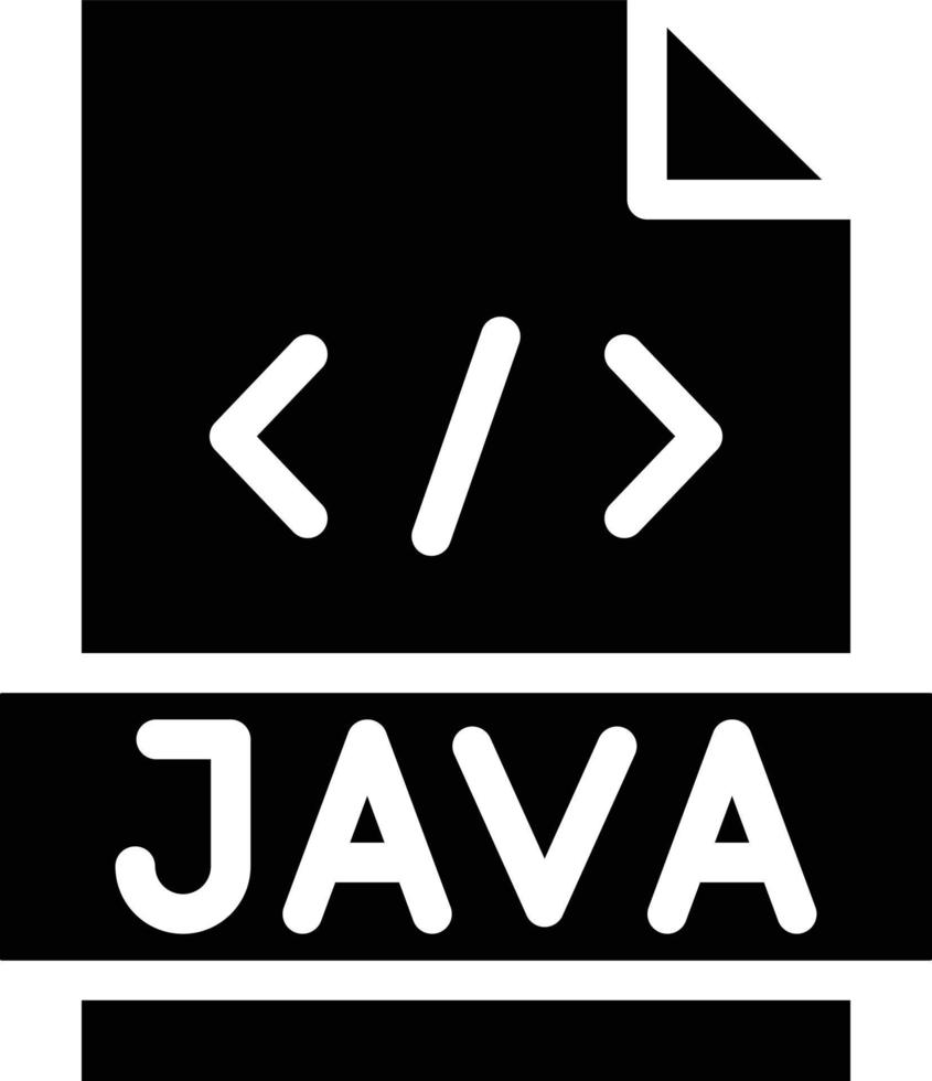 ilustración de diseño de icono de vector de java