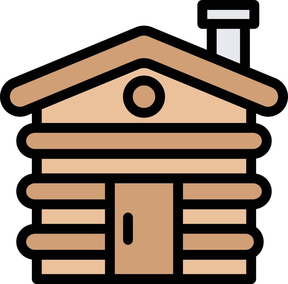 Cabin Vector Icon Design Illustration