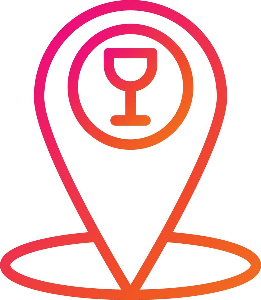 Cafe location Vector Icon Design Illustration