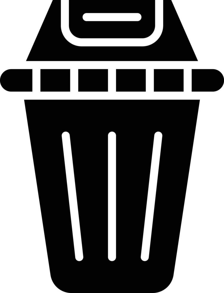 ilustración de diseño de icono de vector de papelera de reciclaje