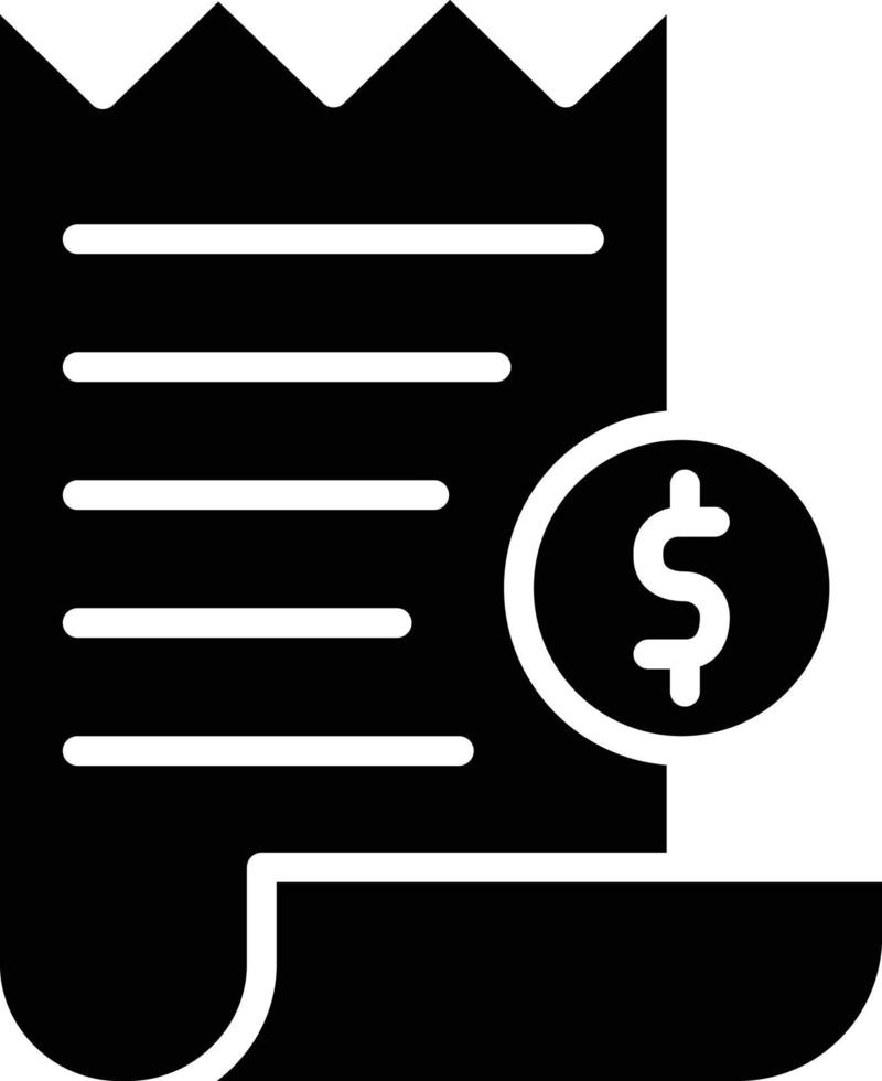 Receipt Vector Icon Design Illustration