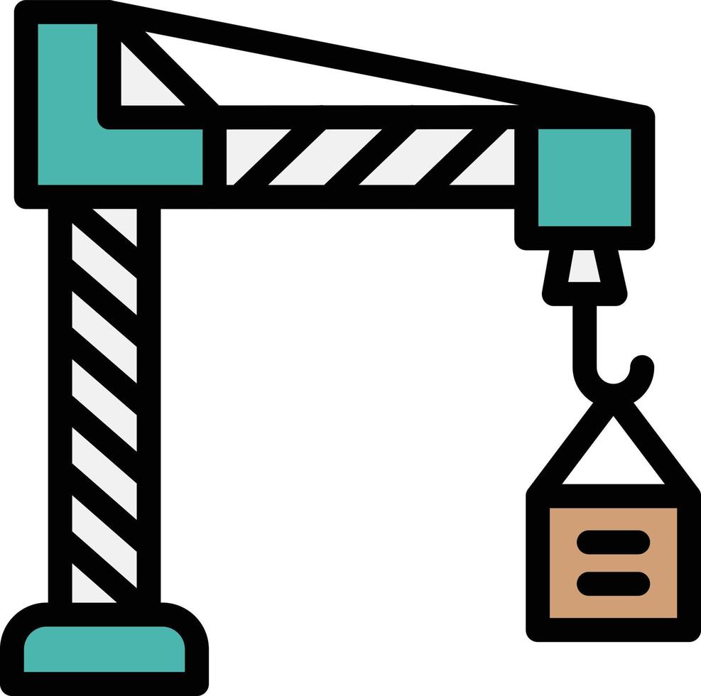 Crane Vector Icon Design Illustration