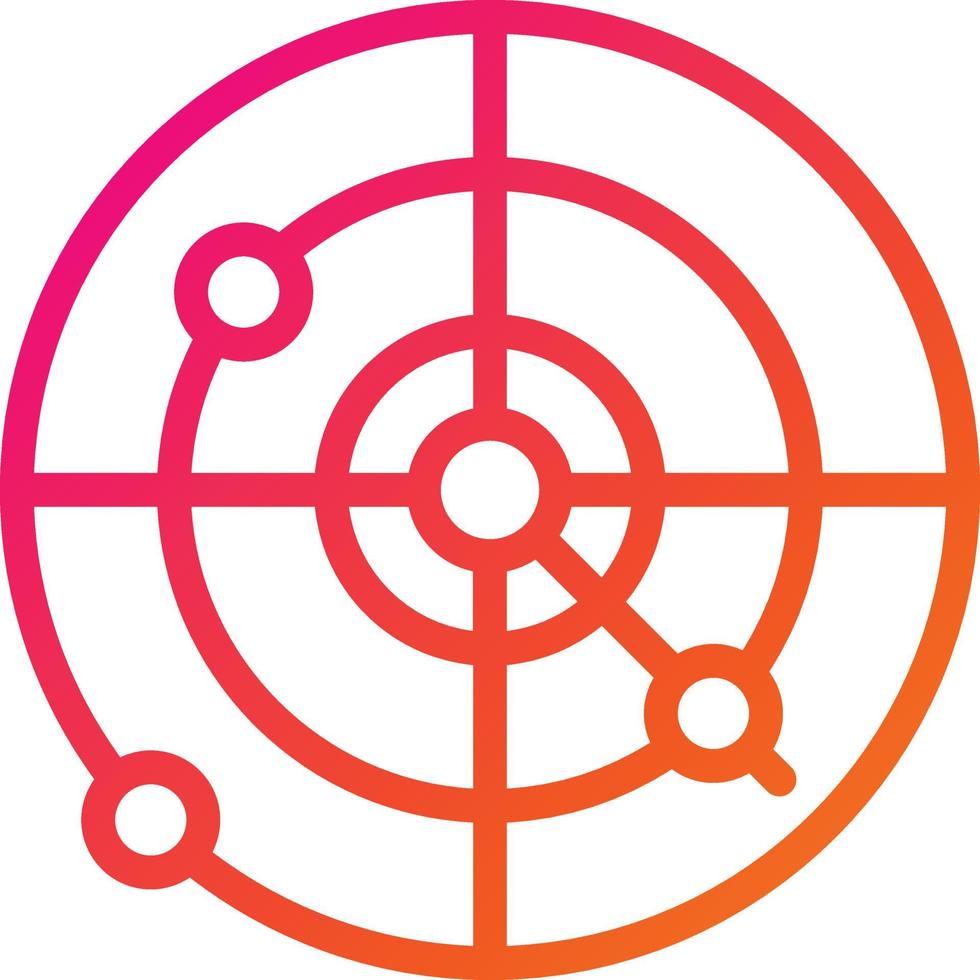 Radar Vector Icon Design Illustration