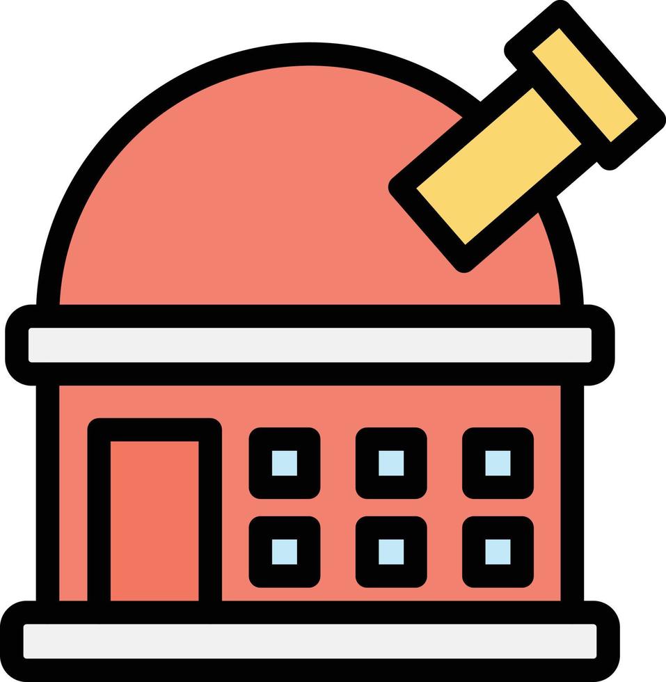 Observatory Vector Icon Design Illustration