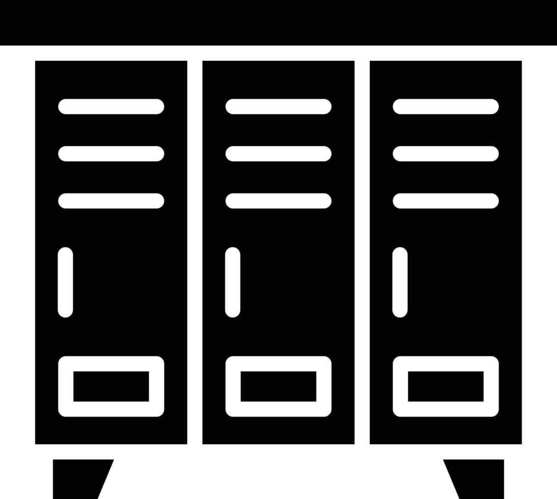 Locker Vector Icon Design Illustration