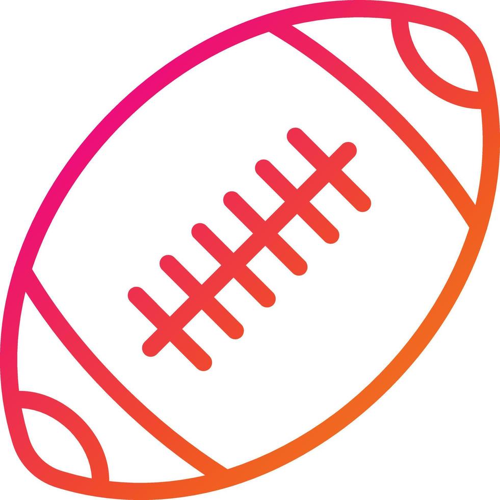 ilustración de diseño de icono de vector de fútbol americano