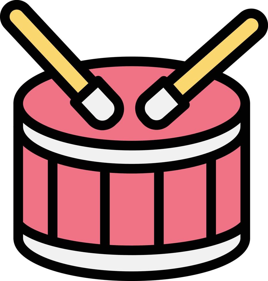 Drum Vector Icon Design Illustration