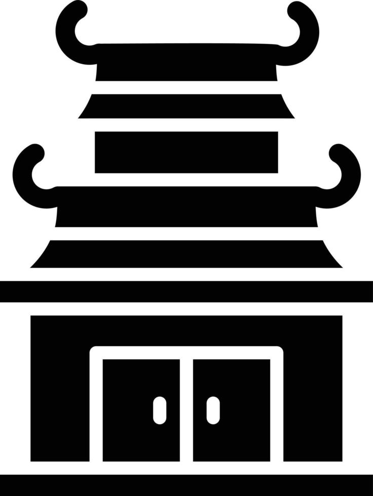 Chinese temple Vector Icon Design Illustration