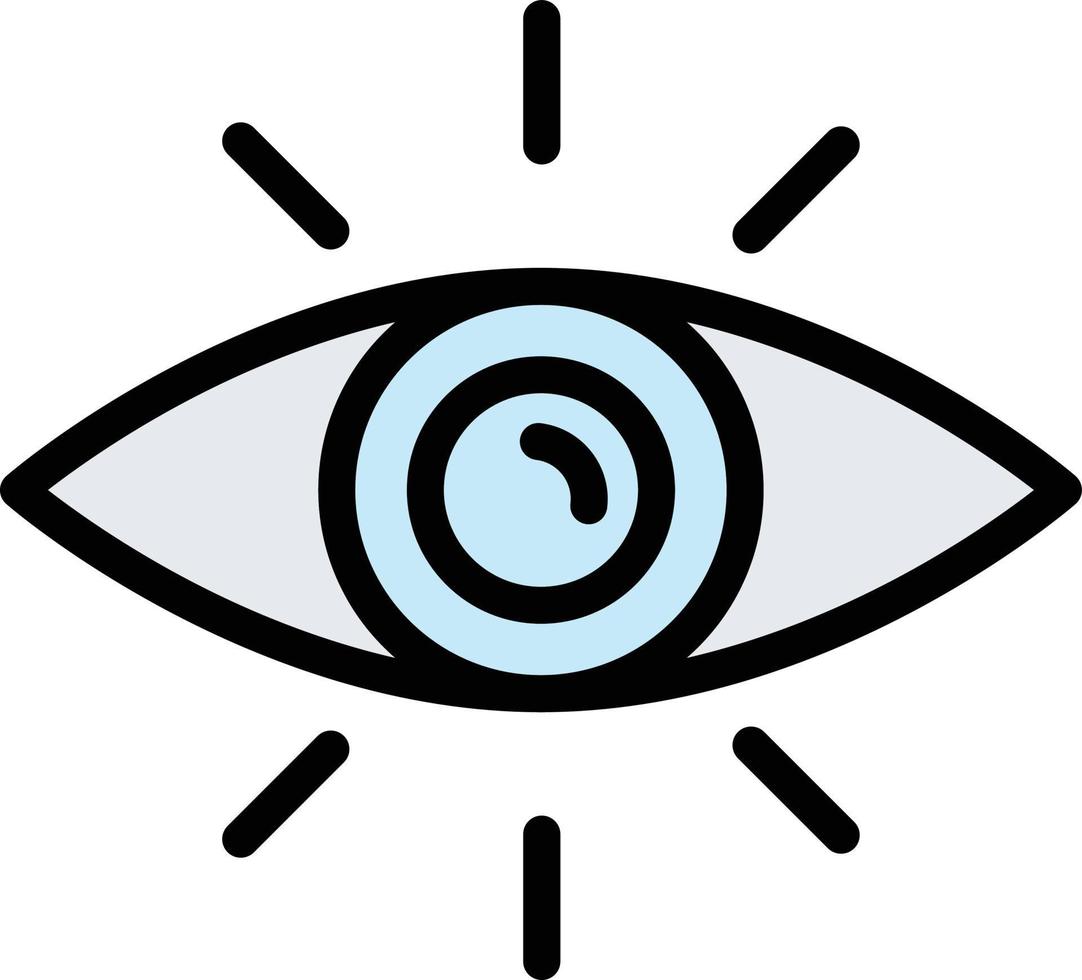 ilustración de diseño de icono de vector de ojo