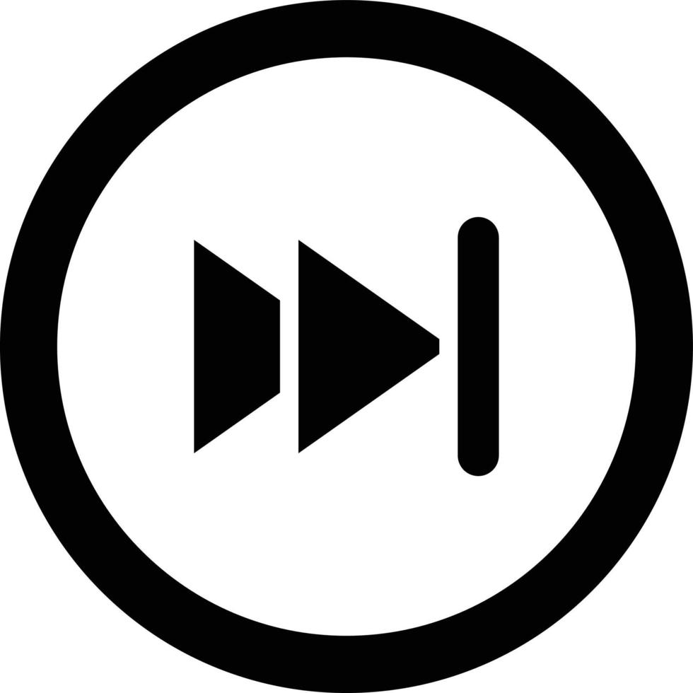 Forward Vector Icon Design Illustration