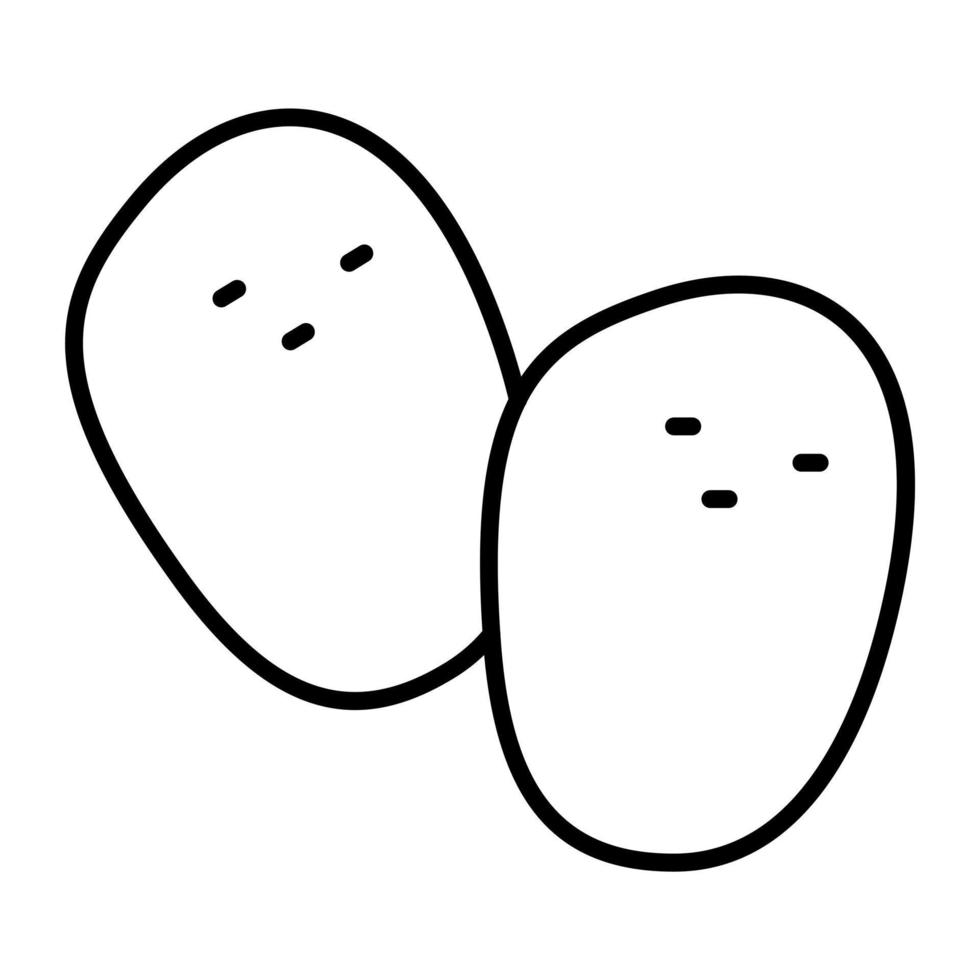 Potato vector icon