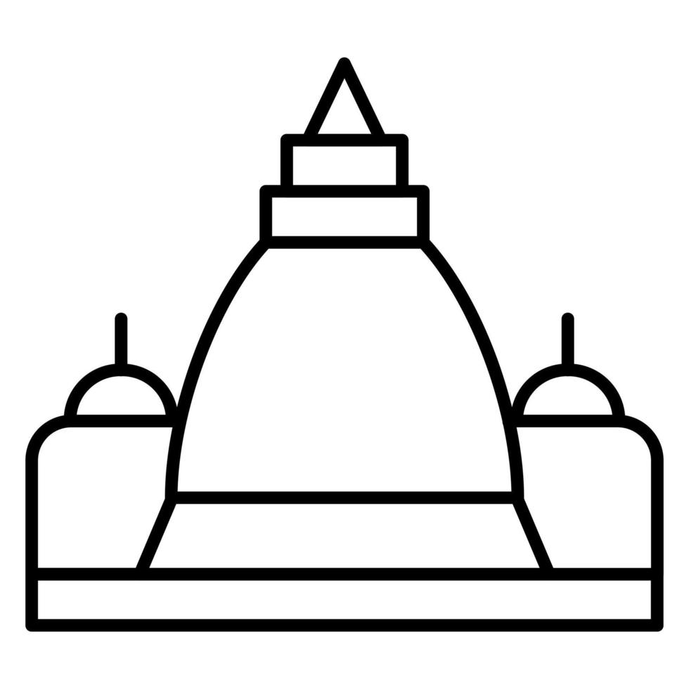 borobudur vector icono