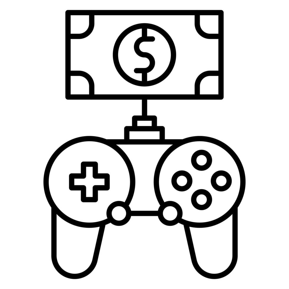 juego dinero vector icono