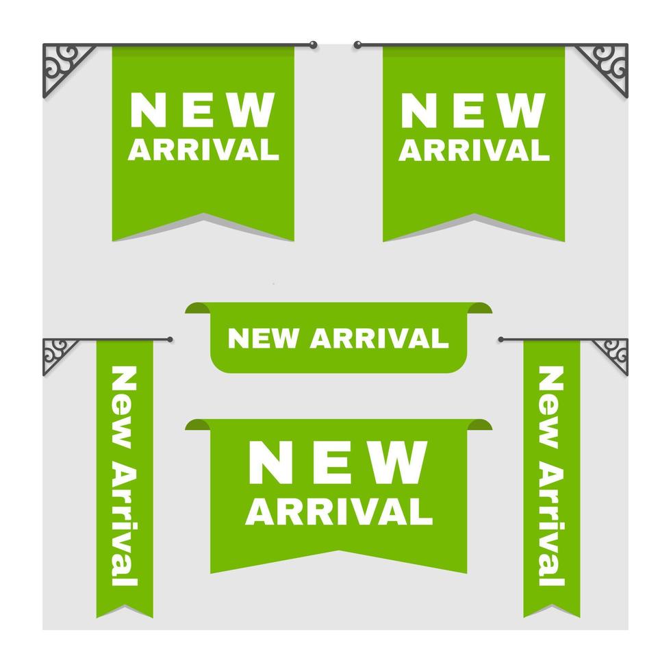 icon green new arrival. - Vector. vector