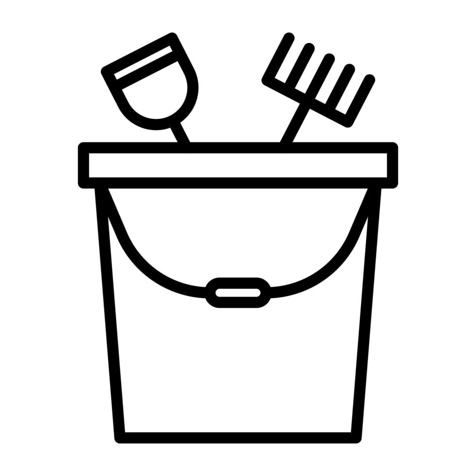 Sand Bucket vector icon