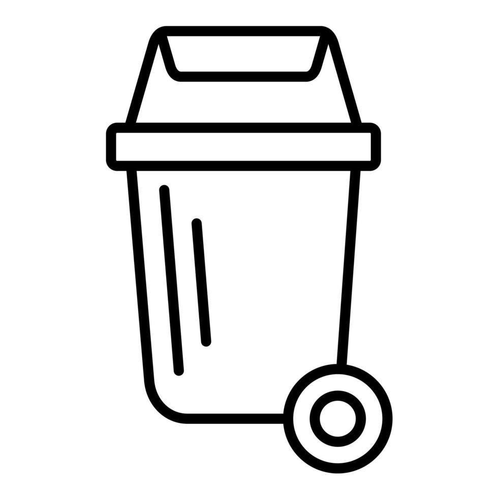 icono de vector de papelera de reciclaje