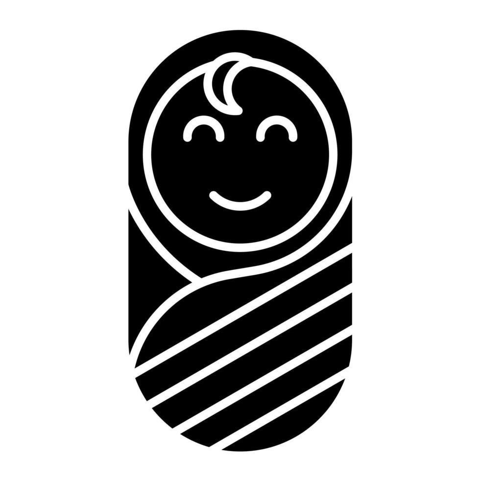 Newborn Baby vector icon