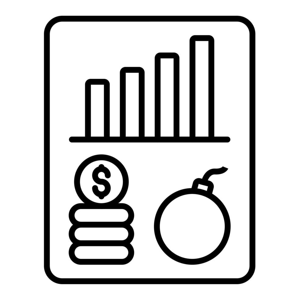 Debt Analysis vector icon