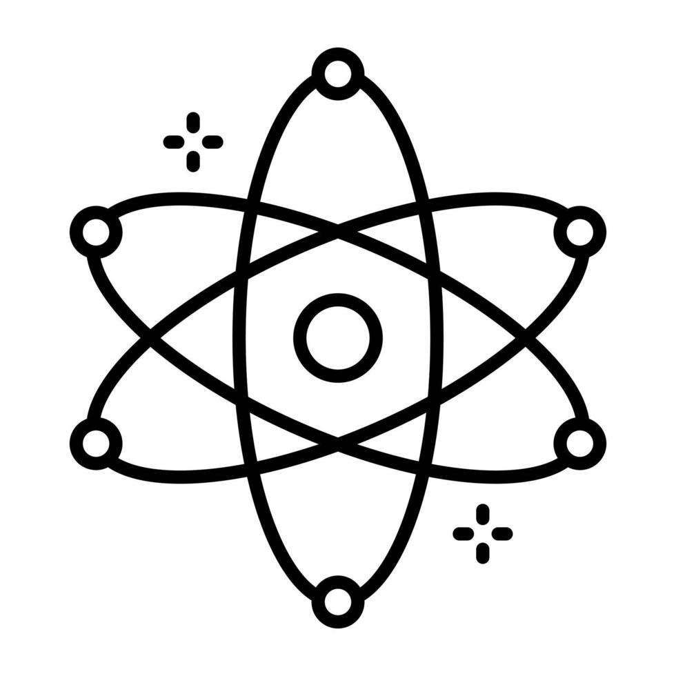 Atom vector icon