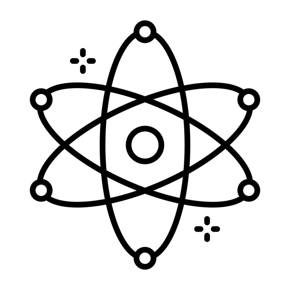 Atom vector icon