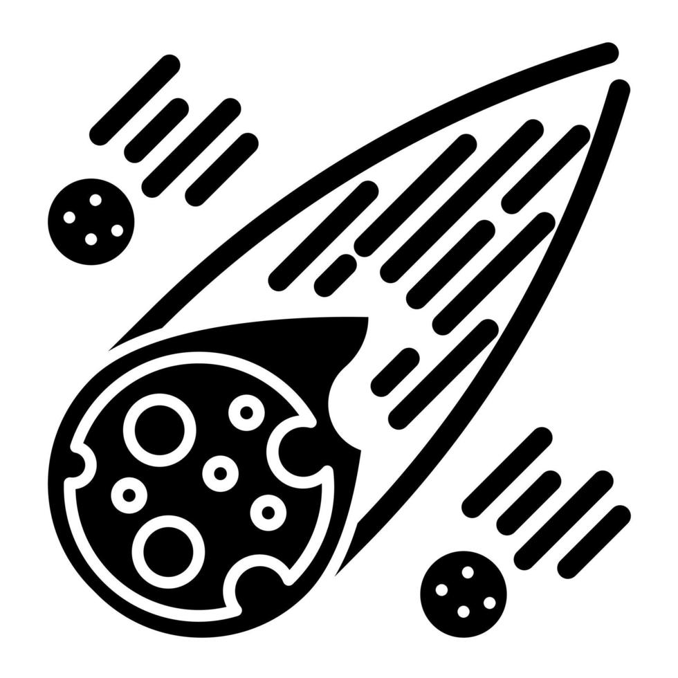 Meteorite vector icon