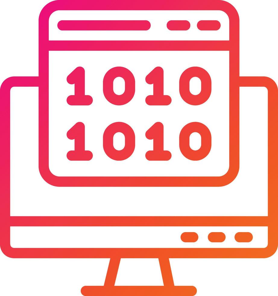 Binary code Vector Icon Design Illustration