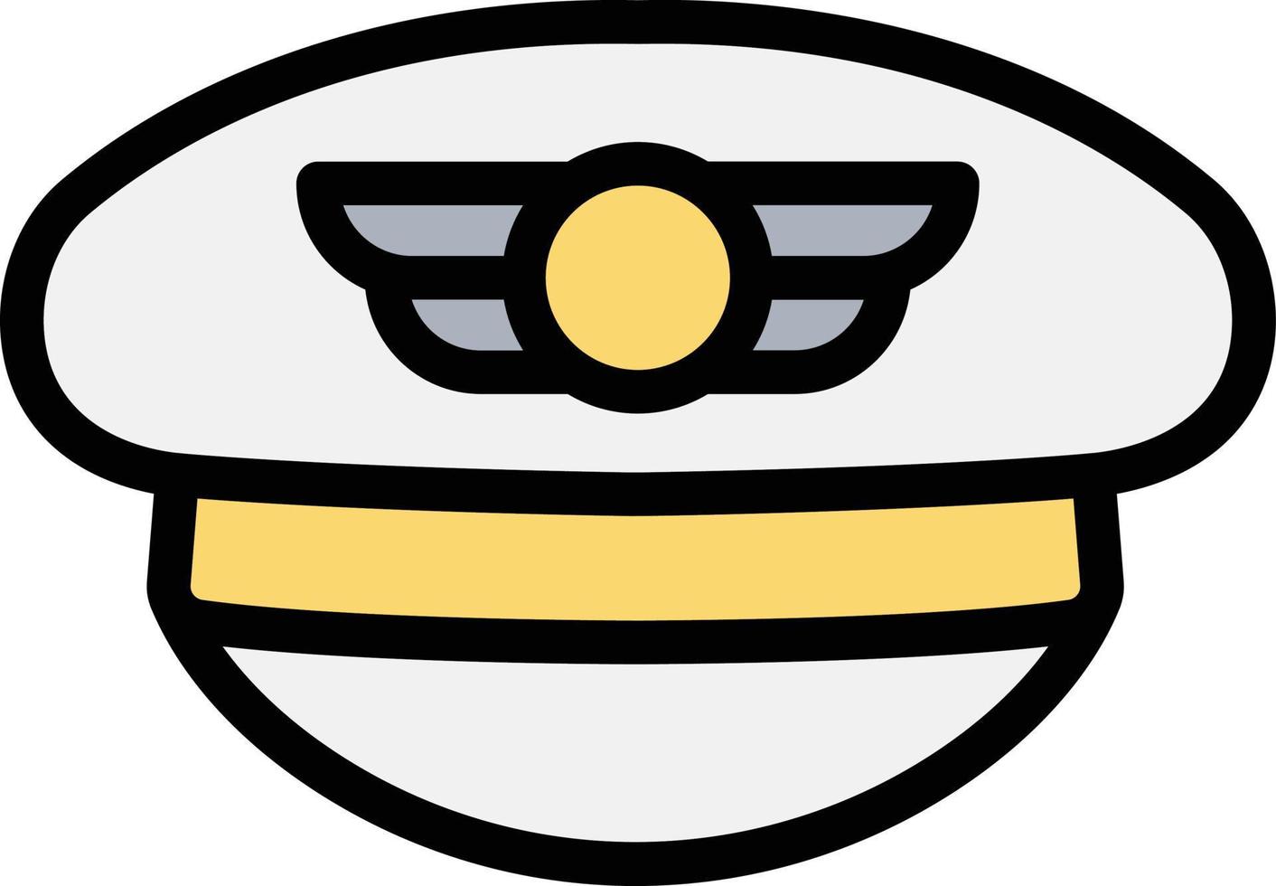 Pilot hat Vector Icon Design Illustration