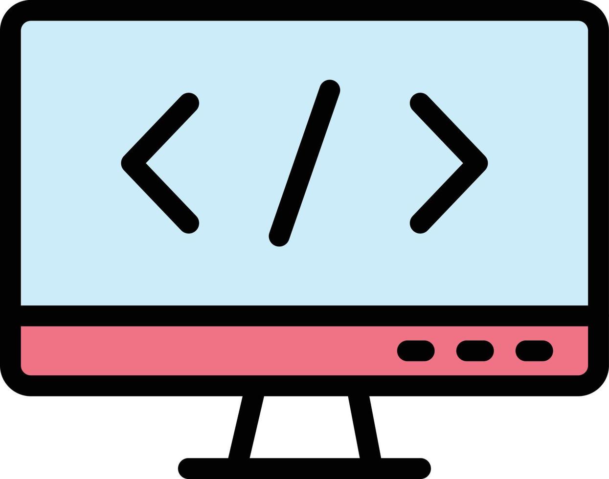 Coding Vector Icon Design Illustration