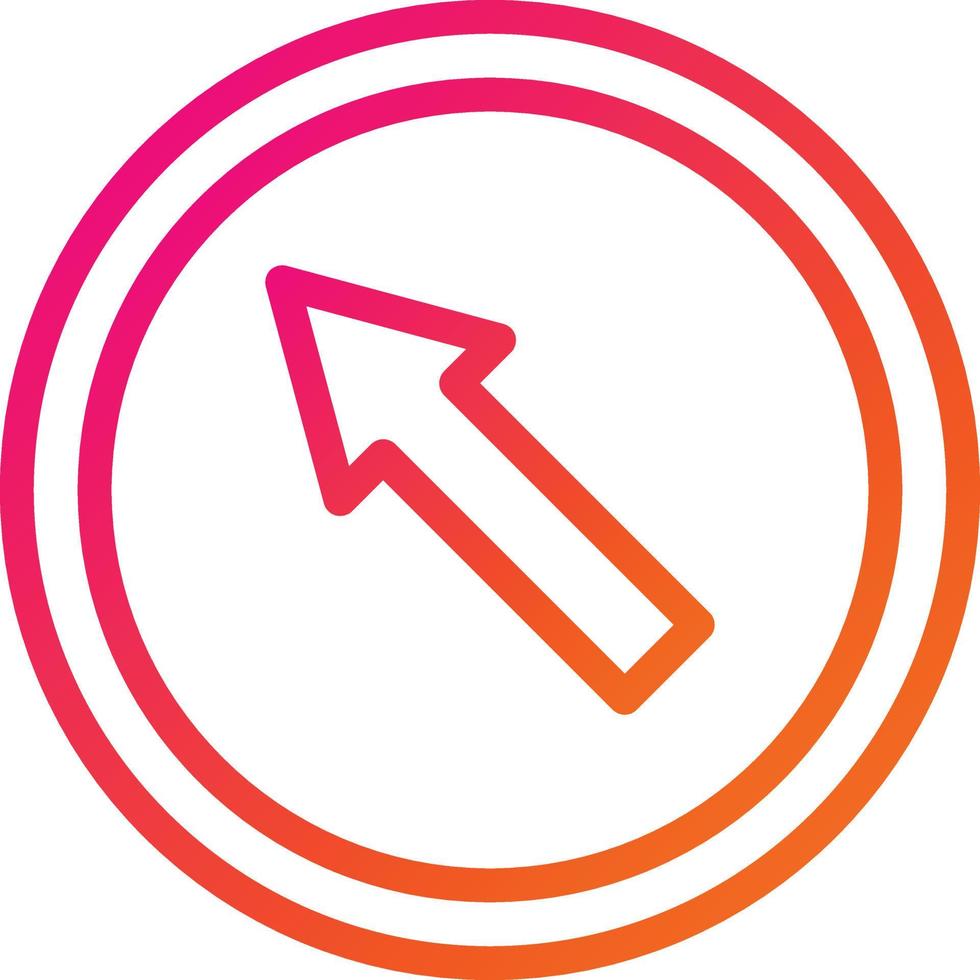 Upper left Vector Icon Design Illustration