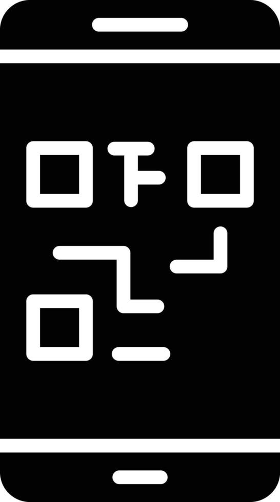 ilustración de diseño de icono de vector de código qr
