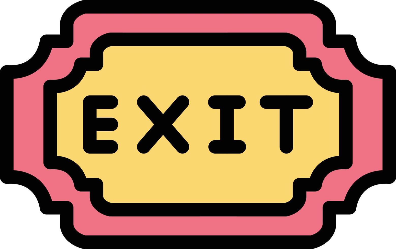 Exit Vector Icon Design Illustration