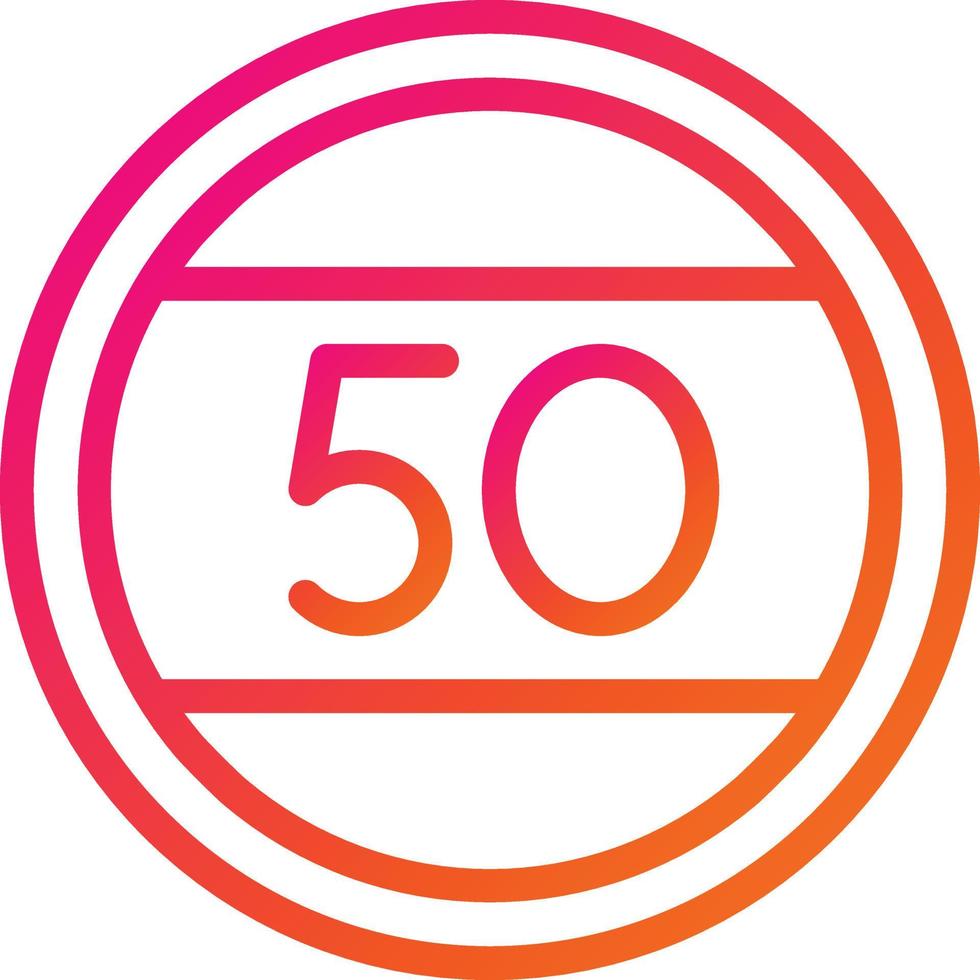Speed limit Vector Icon Design Illustration