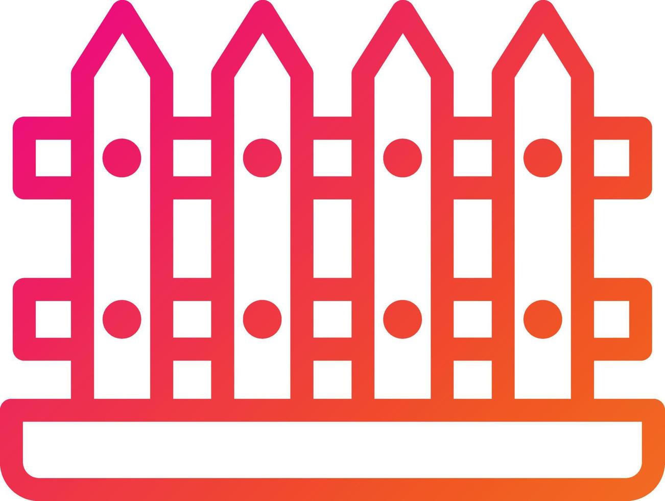 Fence Vector Icon Design Illustration
