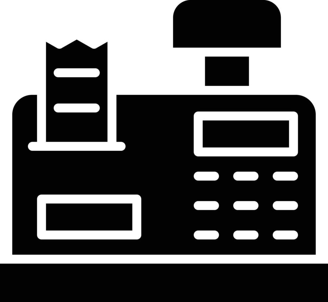 Cashier machine Vector Icon Design Illustration