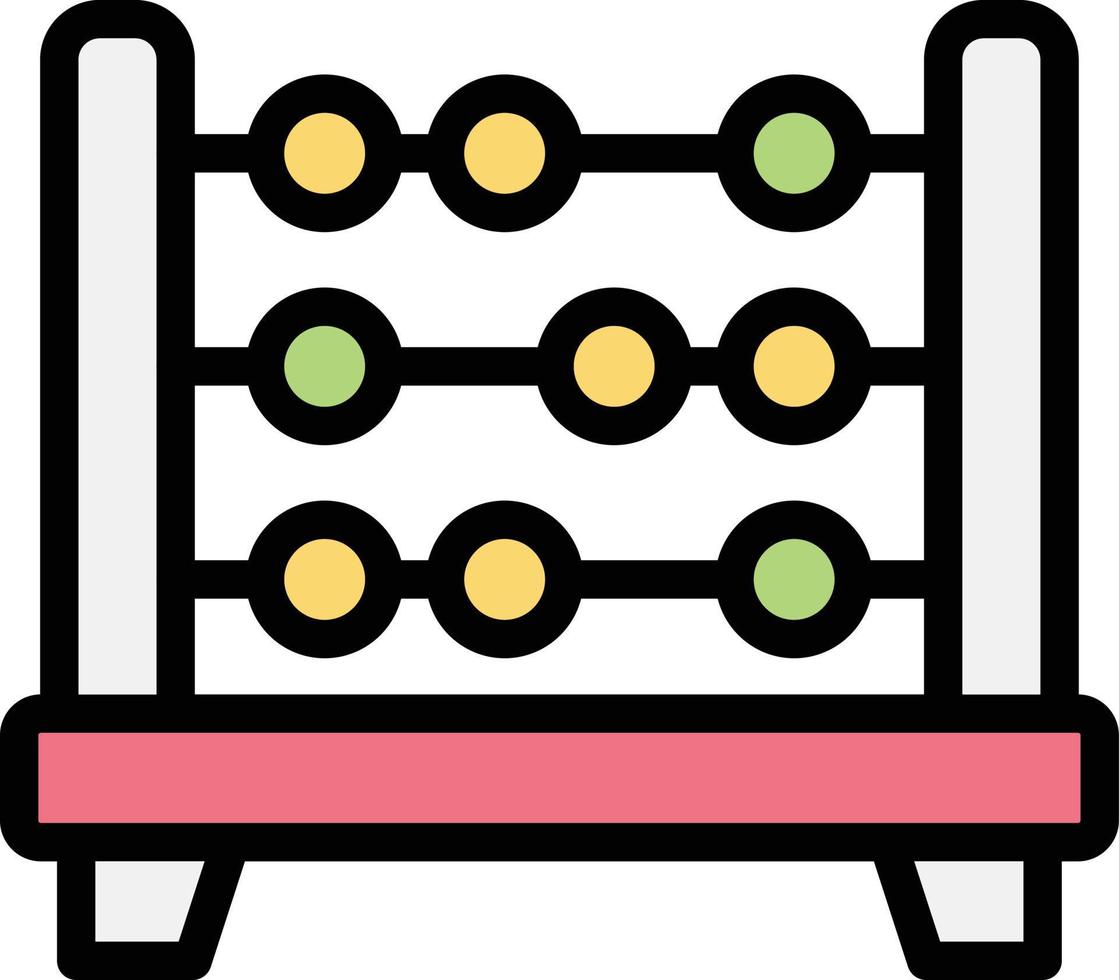 ilustración de diseño de icono de vector de ábaco