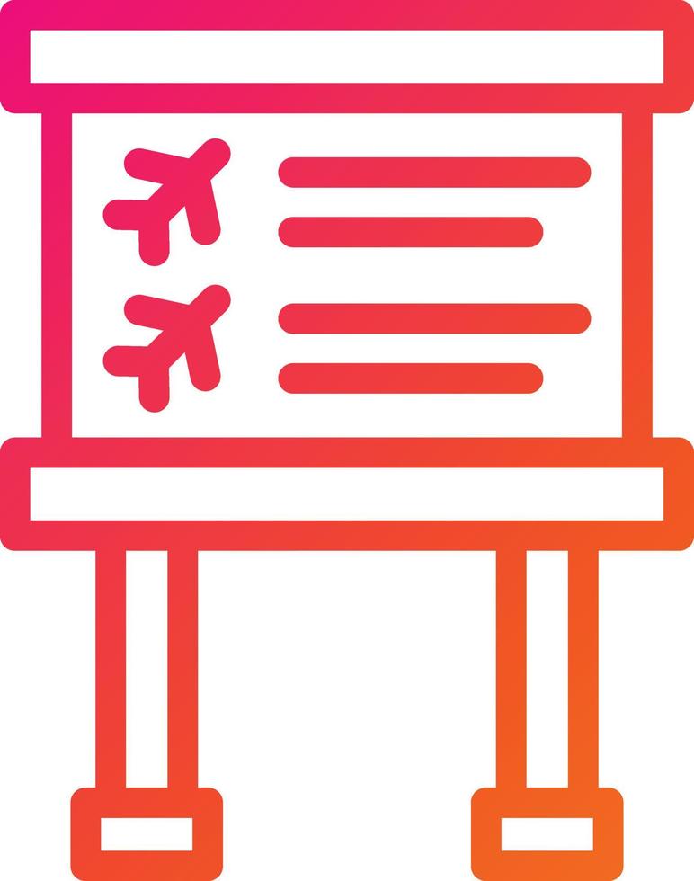 Flight information Vector Icon Design Illustration