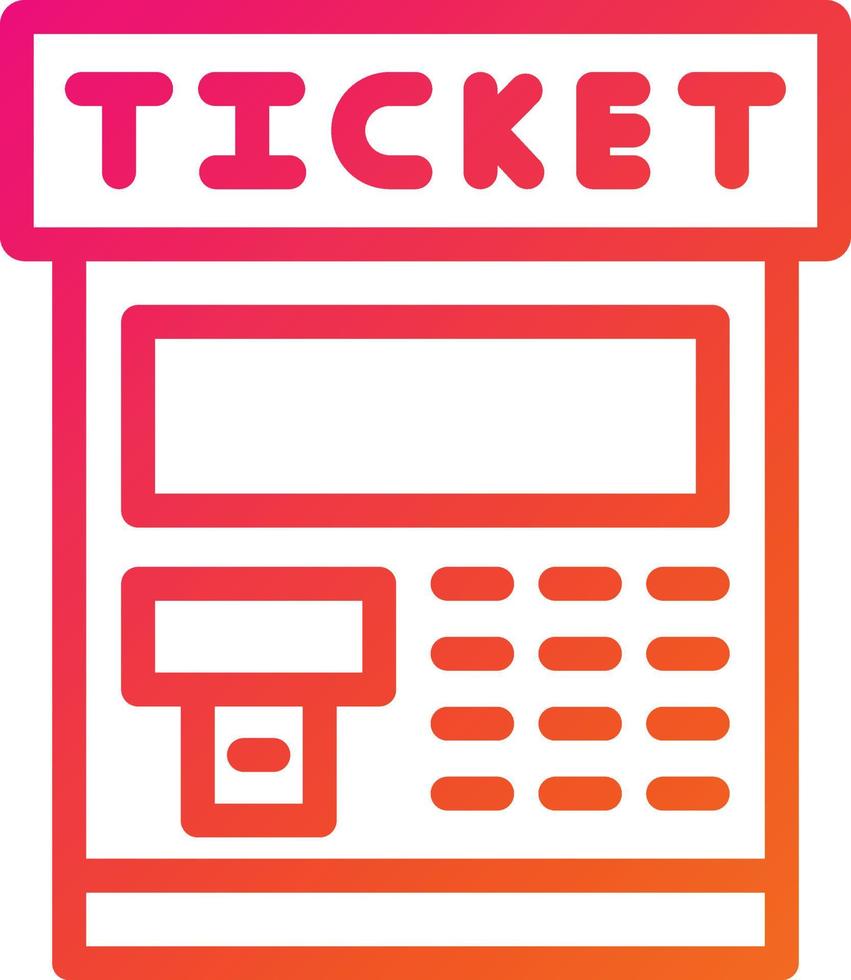 Ticket machine Vector Icon Design Illustration